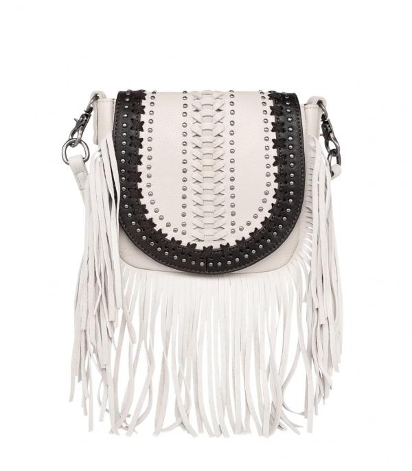 New Arrival :: Wholesale Western Leather Fringed Crossbody Bag