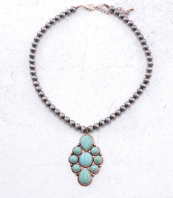 NECKLACES :: WESTERN TREND :: Wholesale Western Semi Stone Navajo Necklace