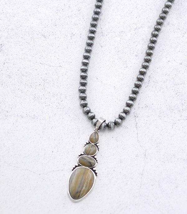 NECKLACES :: WESTERN TREND :: Wholesale Western Semi Stone Navajo Necklace