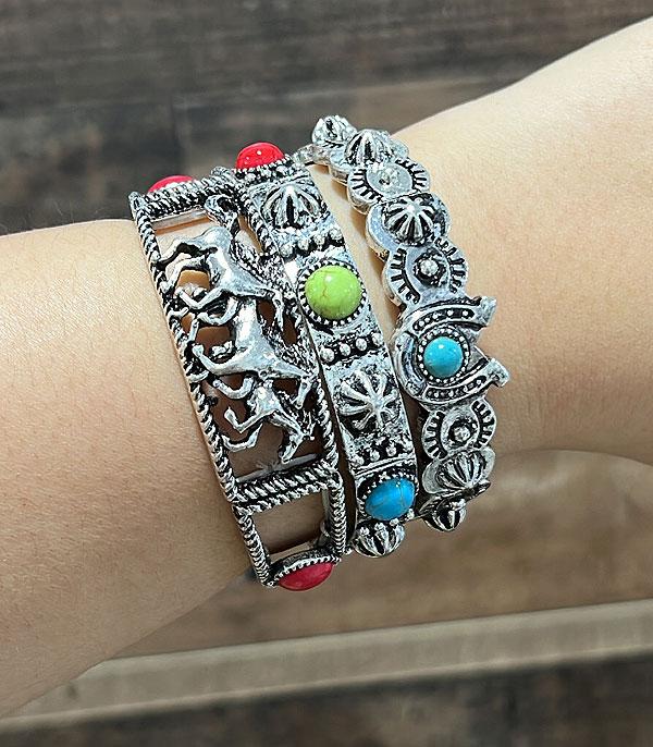 WHAT'S NEW :: Wholesale Western Running Horse Chunky Bracelet