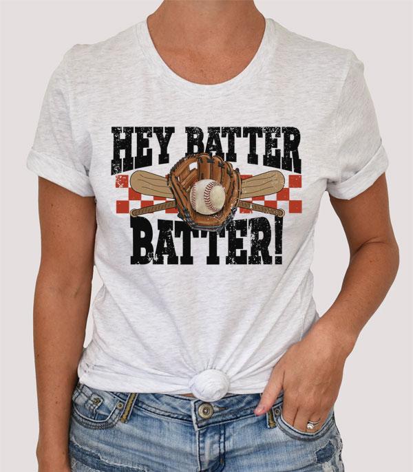 SPORTS THEME :: BASEBALL | SOFTBALL :: Wholesale Hey Batter Baseball Graphic Tshirt