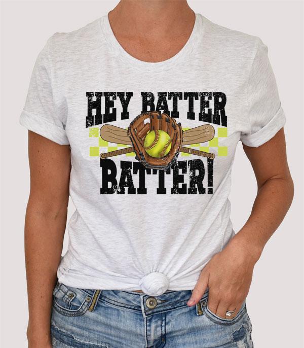SPORTS THEME :: BASEBALL | SOFTBALL :: Wholesale Bella Canvas Hey Batter Softball Tee