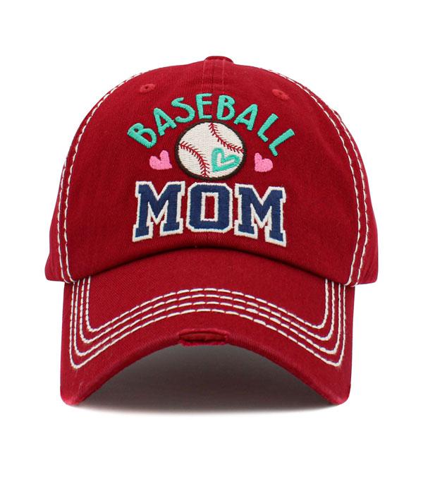 HATS I HAIR ACC :: BALLCAP :: Wholesale Baseball Mom Vintage Ballcap