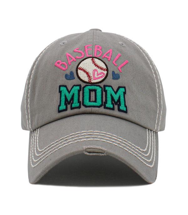 HATS I HAIR ACC :: BALLCAP :: Wholesale Baseball Mom Vintage Ballcap