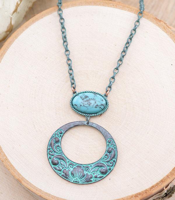 NECKLACES :: WESTERN TREND :: Wholesale Western Floral Scroll Necklace