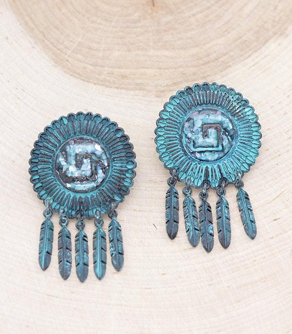EARRINGS :: WESTERN POST EARRINGS :: Wholesale Western Navajo Statement Earrings