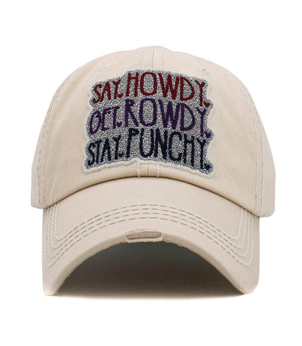 HATS I HAIR ACC :: BALLCAP :: Wholesale Say Howdy Vintage Ballcap