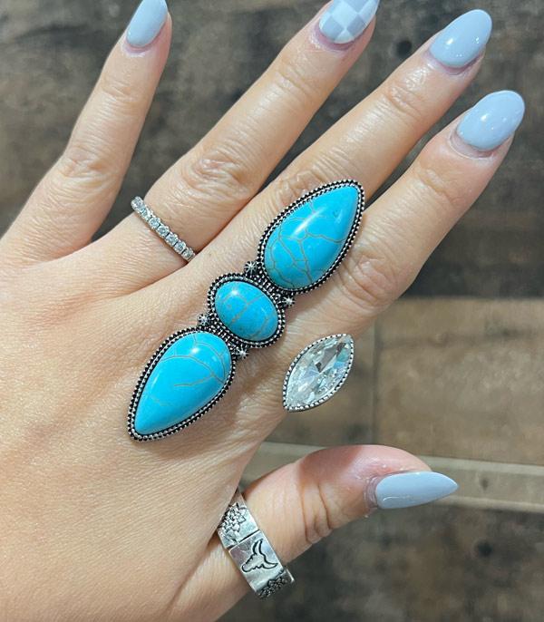RINGS :: Wholesale Turquoise Semi Stone Ring