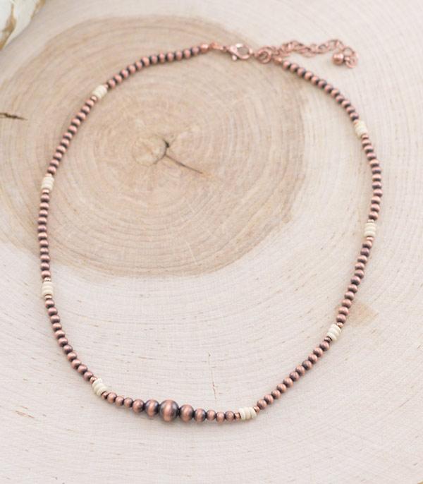 NECKLACES :: CHOKER | INSPIRATION :: Wholesale Western Navajo Pearl Bead Necklace