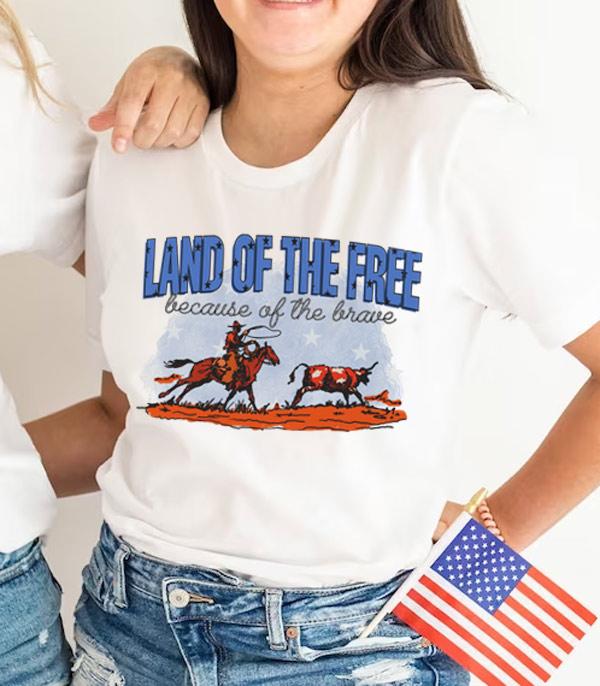 GRAPHIC TEES :: GRAPHIC TEES :: Wholesale Western 4th Of July Graphic Tshirt