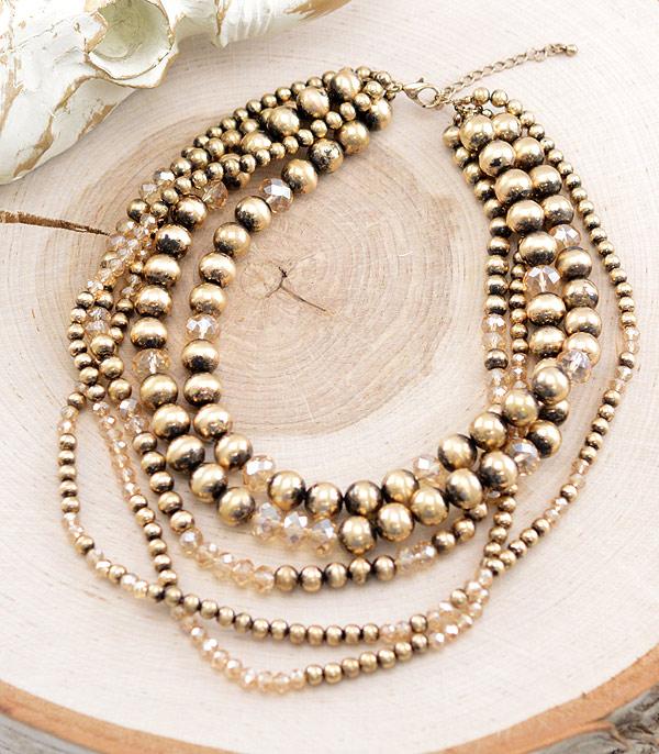 NECKLACES :: WESTERN TREND :: Wholesale Navajo Pearl Glass Bead Necklace