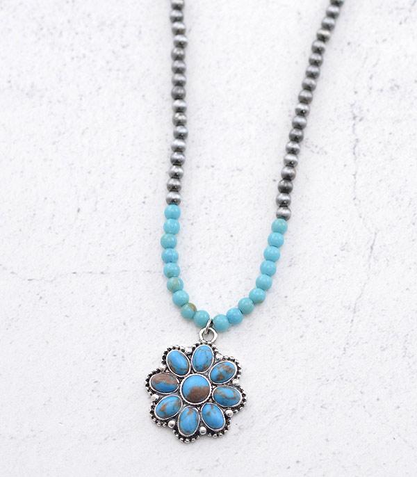NECKLACES :: WESTERN TREND :: Wholesale Western Turquoise Pendant Necklace