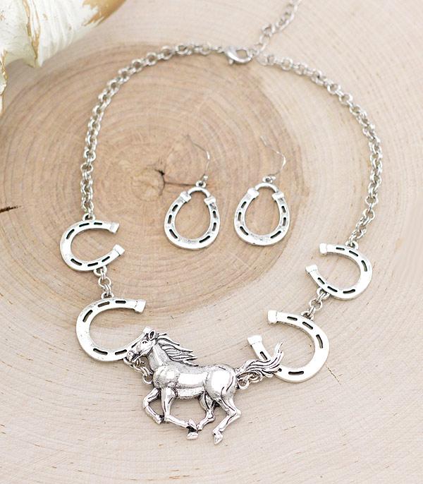 NECKLACES :: TRENDY :: Wholesale Western Running Horse Necklace