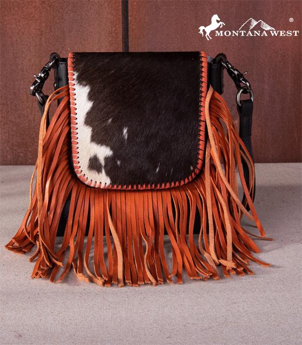 New Arrival :: Wholesale Cowhide Fringed Crossbody Bag