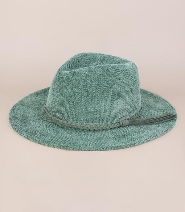 HATS I HAIR ACC :: RANCHER| STRAW HAT :: Wholesale Soft Chenille Panama Hat