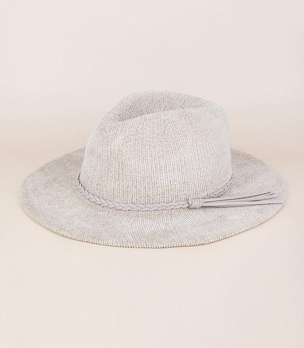 HATS I HAIR ACC :: RANCHER| STRAW HAT :: Wholesale Soft Chenille Panama Hat