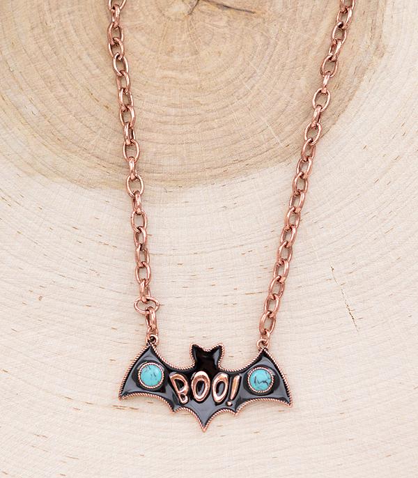 <font color=GREEN>HOLIDAYS</font> :: Wholesale Turquoise Bat Necklace