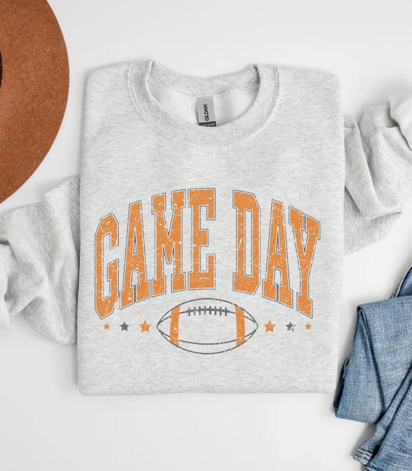 <font color=PURPLE>GAMEDAY</font> :: Wholesale Game Day Vintage Sweatshirt