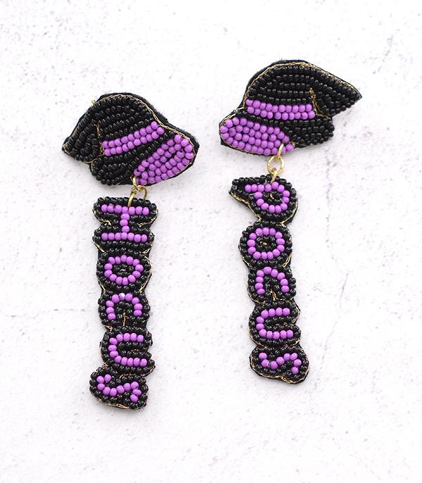<font color=GREEN>HOLIDAYS</font> :: Wholesale Hocus Pocus Bead Earrings