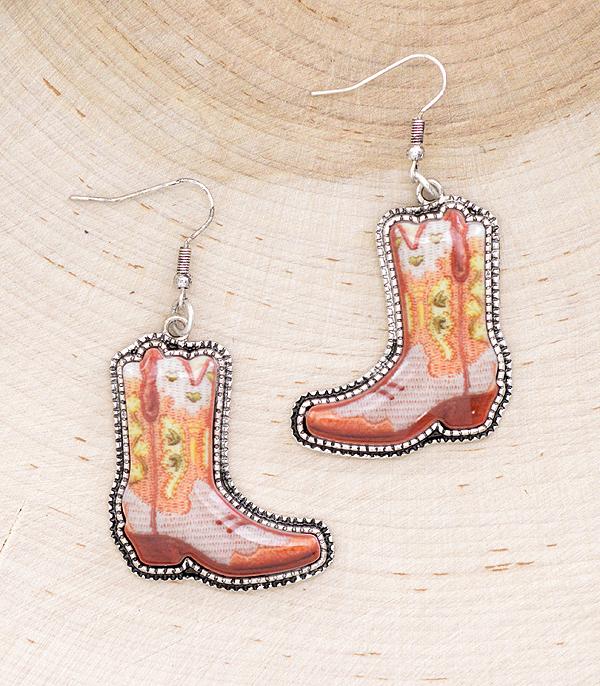EARRINGS :: WESTERN HOOK EARRINGS :: Wholesale Western Cowgirl Boots Earrings