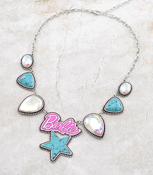 NECKLACES :: WESTERN TREND :: Wholesale Western Pink Cowgirl Necklace