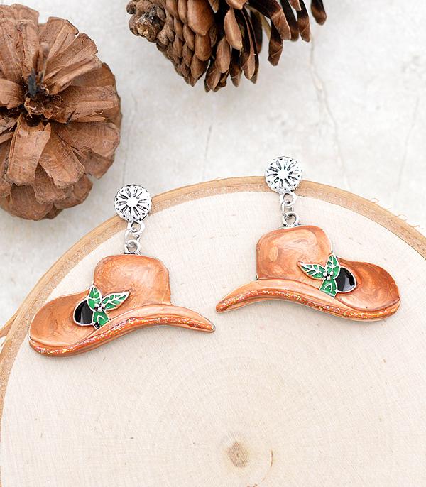<font color=GREEN>HOLIDAYS</font> :: Wholesale Cowboy Hat Christmas Earrings