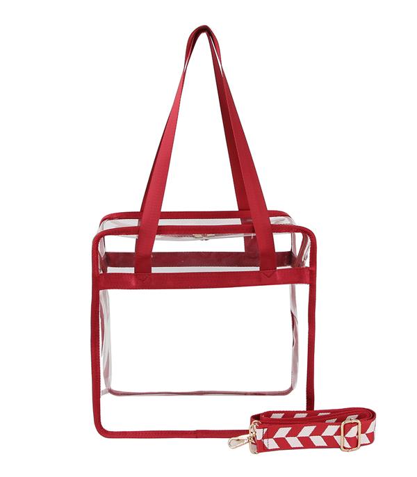 HANDBAGS :: FASHION :: Wholesale Game Day Clear Tote Bag
