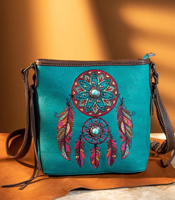 MONTANAWEST BAGS :: CROSSBODY BAGS :: Wholesale Dream Catcher Concealed Carry Crossbody
