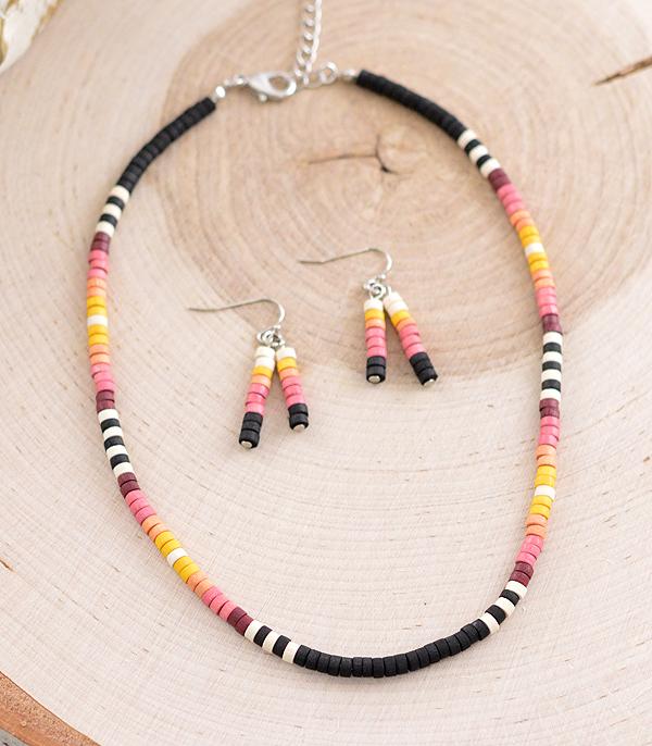 NECKLACES :: WESTERN TREND :: Wholesale Western Navajo Bead Necklace Set