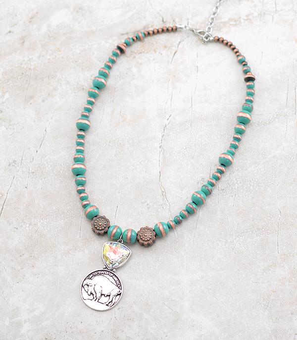 NECKLACES :: WESTERN TREND :: Wholesale Western Coin Navajo Pearl Necklace