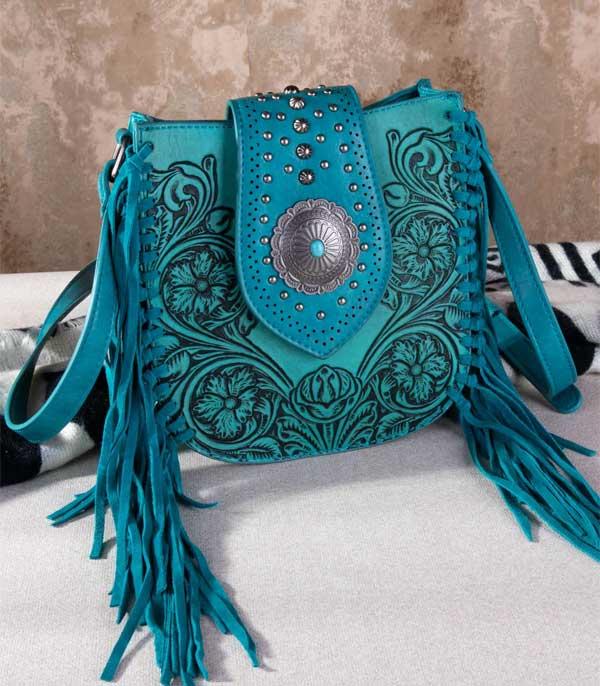 WHAT'S NEW :: Wholesale Tooled Concealed Carry Fringe Crossbody 