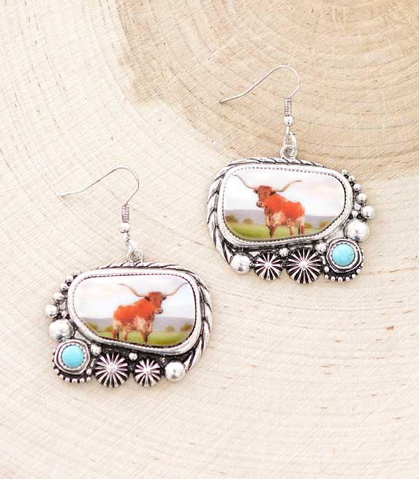 WHAT'S NEW :: Wholesale Western Cow Turquoise Earrings