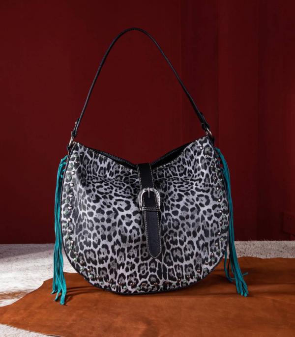 MONTANAWEST BAGS :: WESTERN PURSES :: Wholesale Montana West Leopard Hobo Bag