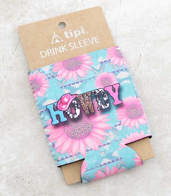 <font color=BLUE>WATCH BAND/ GIFT ITEMS</font> :: GIFT ITEMS :: Wholesale Tipi Brand Howdy Drink Sleeve