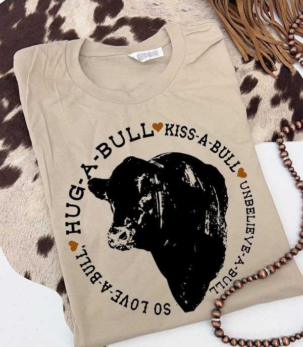 GRAPHIC TEES :: GRAPHIC TEES :: Wholesale Hug A Bull Bella Canvas Tshirt