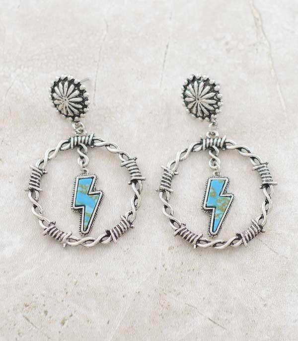 WHAT'S NEW :: Wholesale Western Barb Wire Bolt Earrings