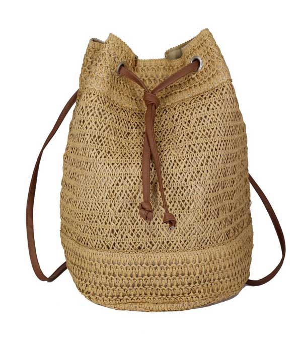 HANDBAGS :: FASHION :: Wholesale Summer Straw Backpack