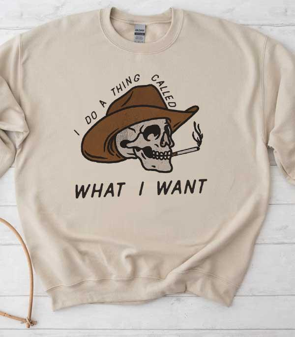 GRAPHIC TEES :: LONG SLEEVE :: Wholesale Western Cowboy Sweatshirt