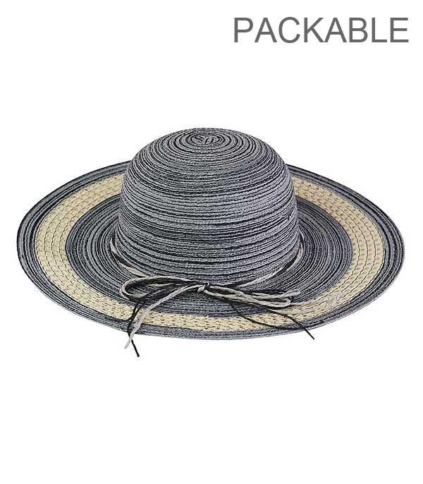 HATS I HAIR ACC :: RANCHER| STRAW HAT :: Wholesale Packable Summer Sun Hat