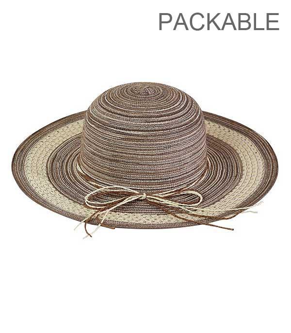 HATS I HAIR ACC :: RANCHER| STRAW HAT :: Wholesale Packable Summer Sun Hat