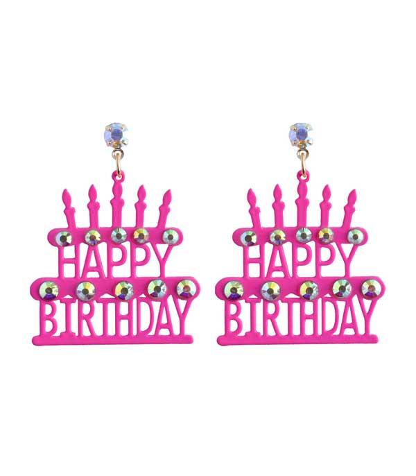 WHAT'S NEW :: Wholesale Happy Birthday Cake Earrings