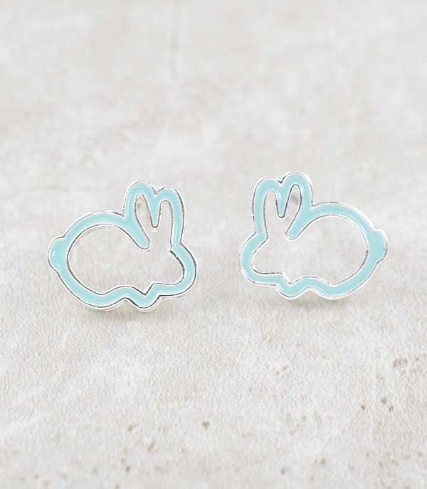 <font color=green>SPRING</font> :: Wholesale Easter Bunny Post Earrings