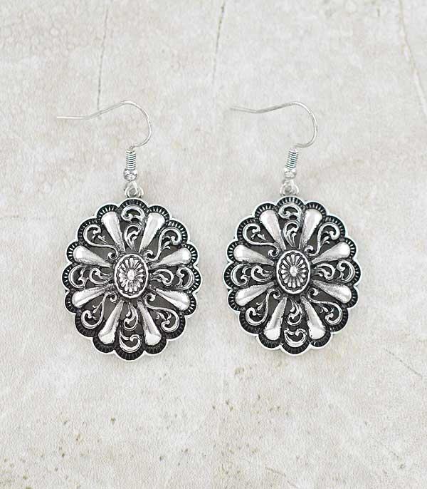 WHAT'S NEW :: Wholesale Western Filigree Concho Earrings
