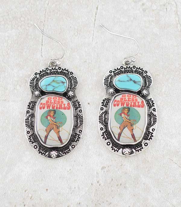 WHAT'S NEW :: Wholesale Western Vintage Cowgirl Earrings