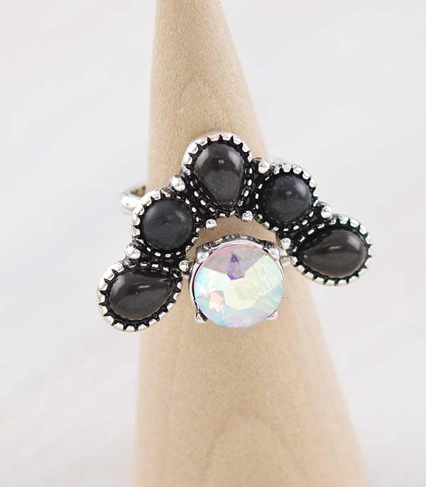 WHAT'S NEW :: Wholesale 2PC Set Glass Stone Ring