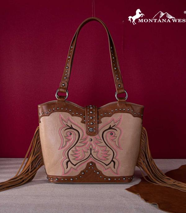 MONTANAWEST BAGS :: WESTERN PURSES :: Wholesale Fringe Concealed Carry Tote