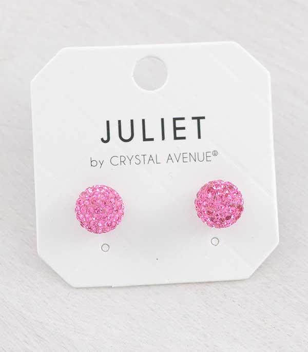WHAT'S NEW :: Wholesale 10MM Pave Clay Ball Earrings