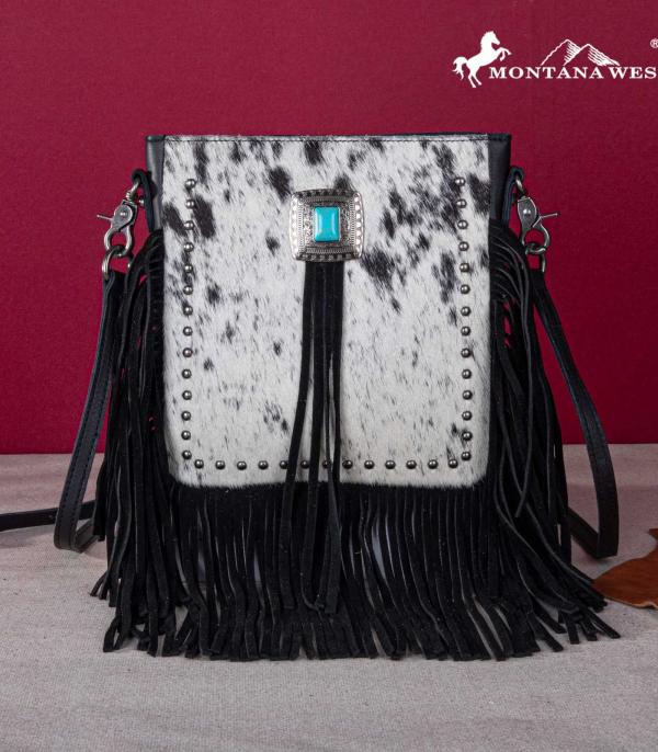 MONTANAWEST BAGS :: CROSSBODY BAGS :: Wholesale Genuine Leather Cowhide Crossbody Bag