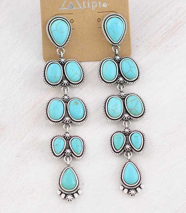 WHAT'S NEW :: Wholesale Western Turquoise Statement Earrings