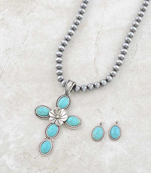 WHAT'S NEW :: Wholesale Tipi Brand Turquoise Cross Necklace